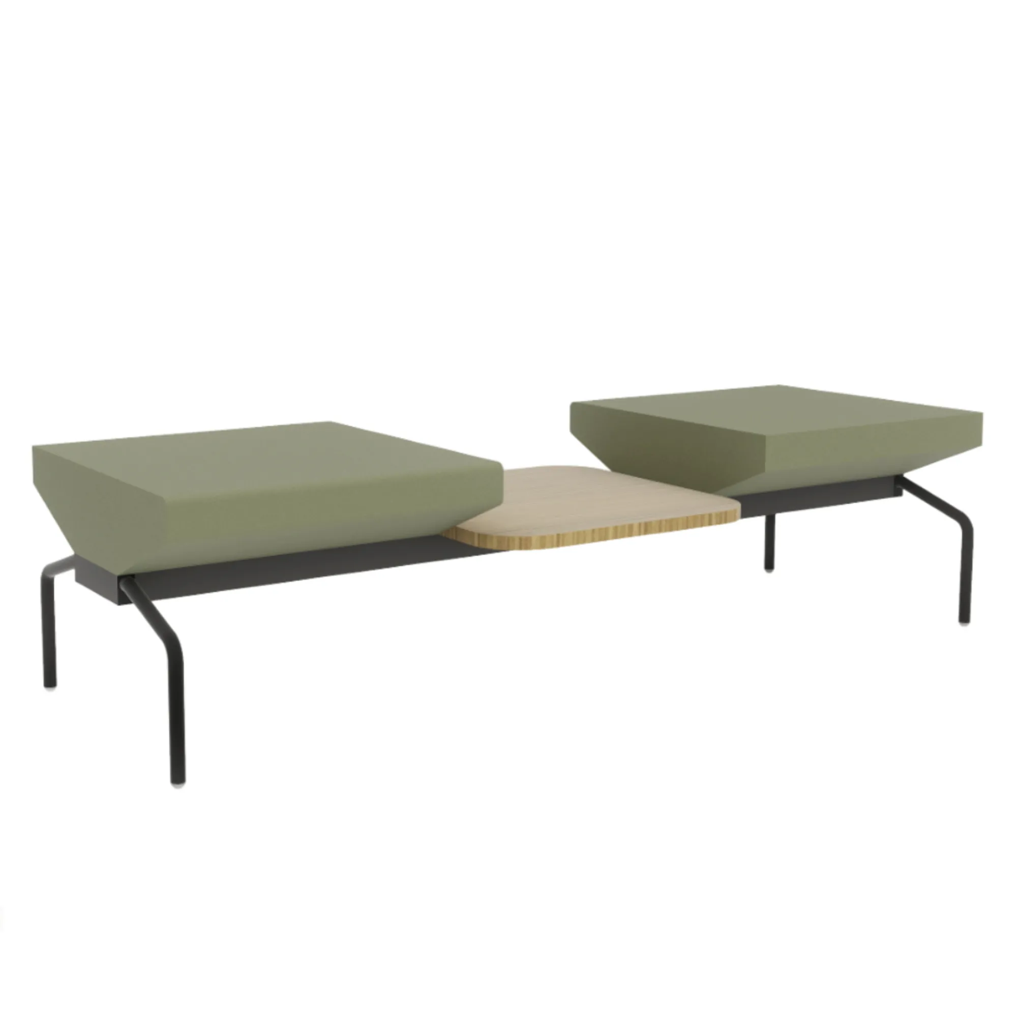 Banco Space  2 lugares com mesa central